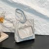 Corea del Sur Ins Bolsa de Clase para Estudiantes de Gran Capacidad Bolsa Transparente para el Dolor Bolso de Hombro Cruzado Estilo Japonés Harajuku Antiguo para Chica