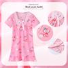 Sudeste Asiático Nuevo camisón de niña verano dulce ropa de casa vestido falda de encaje manga corta holgado estilo coreano falda para niños
