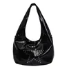 Bolsa de Ombro Nova Estilo Hot Girl com Design de Rebites, Textura de Couro Macio, Bolsa de Mão Simples, Grande Capacidade, Bolsa Versátil para o Ombro para o Dia a Dia