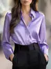 Camisas Femininas 2026 Novo Estilo Versátil Estilo Europeu e Americano Elegantes Formais Camisas Femininas para o Trabalho Outono Tops Simples