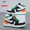 Zapatos de Niña Babu Bean Otoño e Invierno Nuevos Zapatillas aj para Niñas Cuero Impermeable Suela Blanda Niños Medianos y Grandes Zapatos Deportivos de Moda
