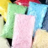 Papel de Rafia Seda Hierba de Algodón Caja de Regalo Caja de Dulces de Boda Decoración Relleno Papel Triturado Seda en Stock Colorido Fabricante Natural