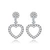 Han Fan Bingbing con pendientes de corazón temperamento femenino pendientes largos de amor pendientes dulces fabricantes de origen al por mayor