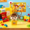 Chaveiro Autêntico Disney Toy Story 5 com Botão de Som e Luz Pingente de Bolsa de Boneca Fofo Presente Venda por Atacado