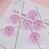 Caixa de embalagem de teste para viagem caixa de creme facial 5G frasco de creme amostra frasco quadrado rosa amostra de joia para unhas caixa plástica