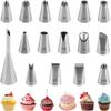 Amazon Boquilla de Decoración Sin Costuras de 21 Piezas, Boquilla para Decorar Pasteles, Boquilla para Crema Batida, Boquilla de Rosa, Material 304