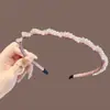 Diadema Sencilla de Pedrería para Mujer, Para Uso Diario, Moda Elaborada, Delgada Diadema Envuelta en Pedrería Brillante, Accesorio para el Cabello de Aspecto de Alta Gama