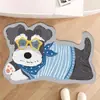 Tapete de Chão para Banheiro de Cachorro Fofo de Desenho Animado, Tapete para Pés Absorvente de Água e de Secagem Rápida, Tapete Antiderrapante para Entrada de Banheiro, Tapete de Chão de Lama de Diatomáceas