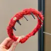 Nuevos Accesorios para el Cabello de Principios de Otoño, Limpiador Facial, Diadema Peluda, Diadema Linda de Dibujos Animados, Diadema Femenina Estilo Coreano Pequeño Aroma, Gama Alta