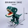 Figura de Dinossauro Tiranossauro Rex Mundo dos Dinossauros de Plástico, Figura de Dinossauro Correndo, Figura para Decoração de Bolo com Boca Móvel