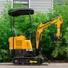 Exportado a Rusia Suministro Hightop Excavadora Compacta Pequeña Excavadora de 1 Tonelada Accesorios para Excavadora Pinza Hidráulica