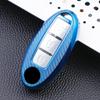 Adecuado para 22 Nissan qashke Qijun Jinke Loulan Luanda Xuanyi Toule Teana carcasa de funda para llave de fibra de carbono