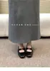 Zapatos Clásicos Mary Jane de Camelia Bloqueados por Color, Estilo Francés Inspirados en Chanel, que Aumentan la Altura, Planos Versátiles de Nueva Primavera