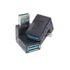 Adaptador USB macho para fêmea com curva para baixo USB 3.0 macho para fêmea Extensão com curva lateral de 90 graus Plugue de conversão em ângulo reto