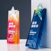 Trofeo de Cristal de Estrella de Cinco Puntas Creativo y Colorido con Grabado e Impresión a Color de Premios Reunión Anual de Honor Temporada de Graduación