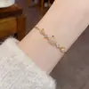 Exquisito Moda Lujo Ligero Circonita Cisne Extensible Pulsera Nicho Moda Simple Sensación de Alta Gama Súper Brillante Joyería de Mano Venta al por Mayor
