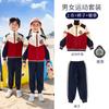 Conjunto de Uniforme Escolar Primário e Secundário, Roupa Esportiva para Primavera e Outono, Uniforme de Jardim de Infância, Conjunto de Duas Peças de Outono, Uniforme de Classe Estilo Universitário para Crianças