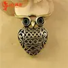Fábrica de Joyería Yiwu Venta al por mayor Colgante de Búho Hueco 3D Estilo Étnico Retro Artesanía Hueca Adorno para Colgar