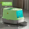 Bandeja Sanitaria para Gatos Totalmente Cerrada de Acero Inoxidable, Inodoro Grande de Doble Propósito para Gatos, Bandeja para Arena de Gatos Anti-Salpicaduras, Suministros para Gatos Directo de la Fábrica Fuente