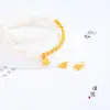 Esmaltado durante mucho tiempo no se decolora Oro de Vietnam accesorios diy colgante de elefante esmaltado pulsera Perla auspicioso