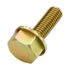 Tornillo hexagonal exterior de alta resistencia 10.9 con brida ampliada y dientes, perno hexagonal de color zinc con arandela, tornillo antideslizante