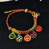 Cuerda de Mano para Thangka Tejida a Mano, Pulsera de Cuerda Colorida, Se Puede Colgar en Thangka Cuerda de Mano de Hilo de Algodón Enrollado a Mano, Cuerda de Mano de Reencarnación de Xizang