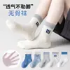 Calcetines para Niños, Estilo Delgado de Verano, Color Sólido, Estilo Simple, Calcetines de Algodón Clase A, Calcetines de Malla Transpirables de Verano para Niños Mayores, Calcetines sin Costuras
