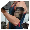 Amazon rodillera de iones de cobre transfronteriza de nailon tejido de compresión protector de pierna fitness baloncesto correr calentador de pierna