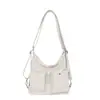 Bolso tote de un solo hombro, de nicho y alta gama para mujer, nueva colección otoño 2026, bolso casual multibolsillos con textura, adecuado para el trabajo y para llevar cruzado