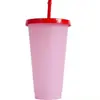 Taza de Paja Doméstica Creativa Nuevo Color Múltiple Taza de Bebida Simple Resistente a Altas Temperaturas Taza de Plástico Taza Portátil para Exteriores Verano