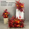 Nuevos Arreglos Florales de Piso para Decoración de Bodas, Arte Floral para Bodas, Arreglos Florales para Escenario en T, Arreglos Florales de Bienvenida para Hoteles
