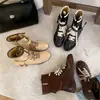 Versión de Piel de Vaca, Combinación de Colores Retro a la Moda, Correas Versátiles, Cremallera Lateral, Botas de Caza, Botas de Entrenamiento Alemanas para Mujer, Otoño e Invierno 2025