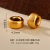 Plata 925 Chapada en Oro Cuentas Rueda Cuentas Espaciadoras Cuentas Sueltas Accesorios para Joyería Pulsera de Cuerda Trenzada Accesorios para Joyería Hecha a Mano DIY