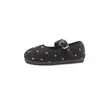 Diadema Infantil Zapatos Casuales Zapatos de Mujer Terciopelo Plus Nuevo Estilo Otoño 2026 Lunares Estilo Francés para Casa Zapatos Perezosos Zapatos Infantiles