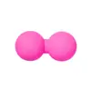 Pelota de masaje de fascia yoga fitness relajación muscular rodillo planta del pie espalda cuello pelota de membrana pelota de cacahuete pequeña pelota doble