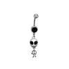Nuevo Anillo de Ombligo con Cruz de Diamante Estilo Europeo y Americano Anillo de Ombligo con Colgante de Búho Personalizado Joyería de Piercing para Mujeres