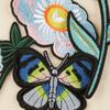 Parche de mariposa rosa europea y americana con bordado por computadora, accesorios de ropa, accesorios de equipaje, parche bordado