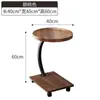 Mesa Lateral Personalizada para Dormitorio, Mesa de Esquina Móvil Sencilla, Mesa de Café Portátil de Doble Capa para Sala de Estar Balcón, Mesa Lateral Pequeña