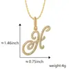 Colgante de hip-hop europeo y americano cuerpo de flor cuerpo de hierba colgante de letra inglesa estilo nicho incrustado con circonita collar para discoteca de club nocturno venta al por mayor