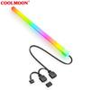 Tira de luz RGB de succión magnética COOLMOON 40cm barra de luz suave 5v ARGB Shengguang síncrona tira de luz de contaminación lumínica para chasis