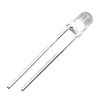 Venta directa de fábrica: Cuentas LED de 3 mm con acabado mate, cabeza redonda, patas largas, alto brillo, tipo F3, con borde, para inserción directa, hecho a medida