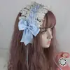 Nueva Estilo Japonés Dulce Lolita Diadema Blanca Cruda Tocados de Encaje Lolita Diadema Versátil Accesorios para el Cabello