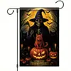 Banderas de Jardín de Halloween Transfronterizas, Lindas Decoraciones Festivas de Fantasmas, Banderas para Jardín y Patio, Banderas de Bienvenida para la Puerta Principal