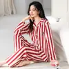 Pijamas de Venta Caliente para Mujer 2026 Nuevo Otoño Primavera Algodón Puro Casual Manga Larga Talla Grande Estampado Ropa de Casa Se Puede Usar al Aire Libre