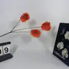 Flor Artificial de Amapola Diseño de Escena de Boda Hogar Dormitorio Cocina Adornos de Decoración Suave Flor Artificial Flor de Seda