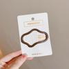 Pinza para cabello hueca en forma de nube para cabello roto Clip explosivo de una palabra TikTok Horquilla para flequillo delantero Simple Horquilla para cabello de la parte posterior de la cabeza