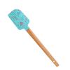 Espátula para Crema de Puntos Espátula Doméstica con Mango de Madera Espátula de Silicona Herramientas para Hornear Cocina Espátula para Pastel Espátula de Navidad