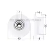 Rodamientos con Recubrimiento de Plástico 608 Rodillo con Ranura 624U Polea para Puertas y Ventanas Deslizantes 625 Ranura de Eub de Nylon Fabricante 626