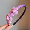 Diadema Morada Kouromi para Niños y Niñas, Liga para el Cabello Presionada, Diadema, Lindos Clips para el Cabello con Flequillo de Bebé, Tocado