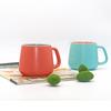 Fornecimento de Comércio Exterior de Canecas, Copos Cerâmicos Grandes Foscos para Crianças, Canecas de Café com Esmalte Interno de Cor Contrastante, Resistente a Altas Temperaturas
